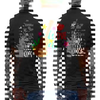 I Love My Ukulele Funny Player Music Lover Musician Graphic Mens Back Print T-shirt - Thegiftio