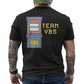 I Love Vbs 2023 Video Game Vacation Bible School Retro Mens Back Print T-shirt - Seseable