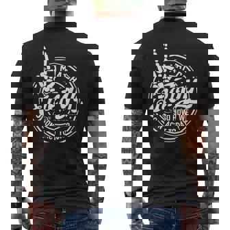 I Match Energy So How We Gon Act Today Retro Skeleton Hand Mens Back Print T-shirt | Seseable CA