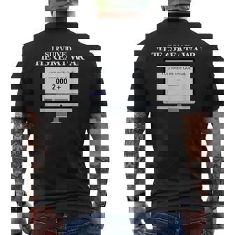 I Survived The Great War You Are In The Queue Mens Back Print T-shirt | Mazezy