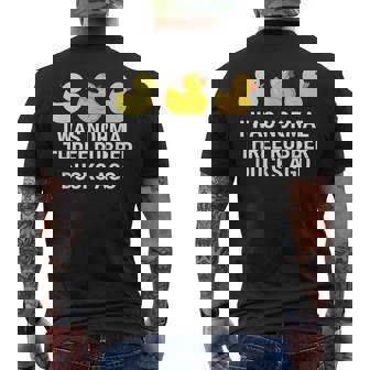 I Was Normal Three Rubber Ducks Ago Funny Duck Mens Back Print T-shirt | Mazezy