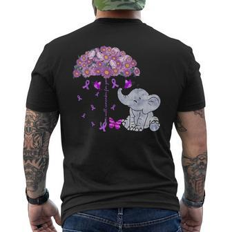 I Will Remember For You Elephant Alzheimers Awareness Mens Back Print T-shirt - Thegiftio UK