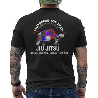 Ibuprofen Top Team Jiu Jitsu Jiu Jitsu Funny Gifts Mens Back Print T-shirt | Mazezy