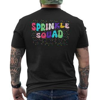 Ice Cream Sprinkle Sprinkle Squad Men's T-shirt Back Print - Monsterry AU