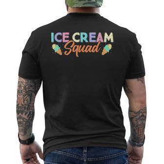 Ice Cream Squad Summer Lover Popsicle Sweet Tooth Mens Back Print T-shirt | Mazezy