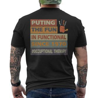 Idea For Ot Retro Vintage Occupational Therapy - Idea For Ot Retro Vintage Occupational Therapy Mens Back Print T-shirt - Monsterry