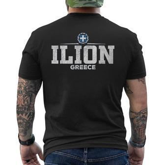 Ilion Greece Men's T-shirt Back Print | Mazezy DE