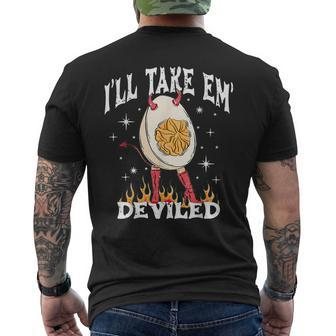 I’Ll Take Them Deviled Thanksgiving Men's T-shirt Back Print - Seseable