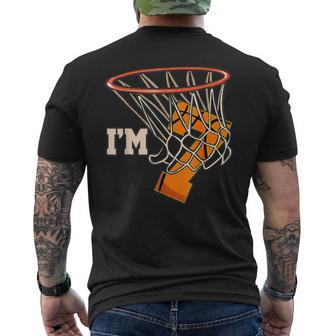 Im 7 Basketball Theme Birthday Party Celebration 7Th Mens Back Print T-shirt | Mazezy