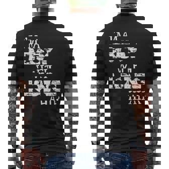 Im A Boy With Long Hair Funny Boy Cool Long Hair Mens Back Print T-shirt - Thegiftio UK