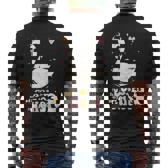 Im A Goose Not A Ghost Funny Cool Animal Mens Back Print T-shirt | Mazezy
