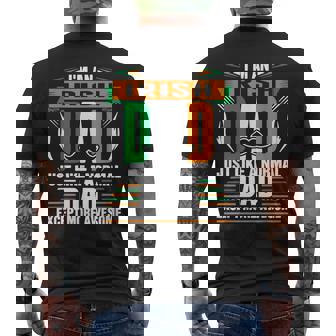 Im An Irish Dad Just Like A Normal Dad Except More Awesome Mens Back Print T-shirt - Thegiftio