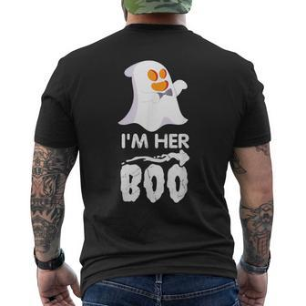 I'm Her Boo Halloween Ghost Matching Couple For Him Cute Men's T-shirt Back Print - Thegiftio UK