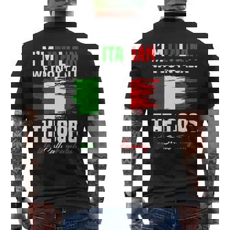 Im Italian Family Mafia Funny Italy Italian Mens Back Print T-shirt | Mazezy