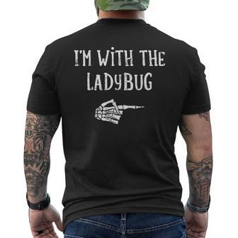 I'm With The Ladybug Matching Couple Costume Halloween Men's T-shirt Back Print - Monsterry UK