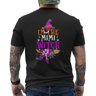 I'm The Mimi Witch Halloween Family Matching Men's T-shirt Back Print | Mazezy