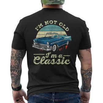 Im Not Old Im Classic Funny Retro Cool Car Vintage Mens Back Print T-shirt | Mazezy