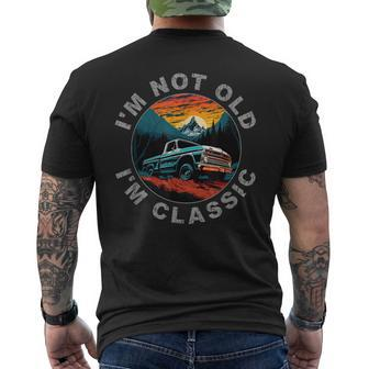 Im Not Old Im Classic Retro 1965 Truck Graphic Mens Back Print T-shirt | Mazezy