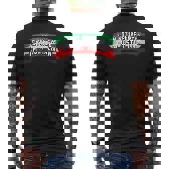Im Not Perverted Im Just Italian Funny Meme Quote Mens Back Print T-shirt | Mazezy