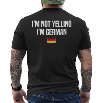 Im Not Yelling Im German Language Germany German Saying Mens Back Print T-shirt - Thegiftio UK