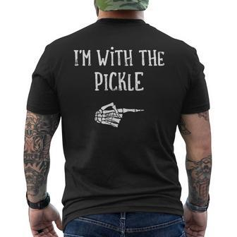I'm With The Pickle Matching Couple Costume Halloween Men's T-shirt Back Print - Monsterry CA