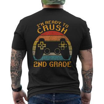 Im Ready To Crush 2Nd Grade Back To School Video Game Boys Mens Back Print T-shirt | Mazezy