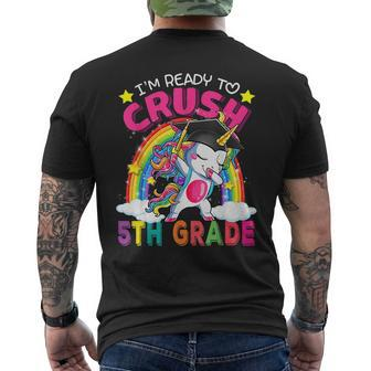 Im Ready To Crush 5Th Grade Unicorn Back To School Girls Mens Back Print T-shirt - Monsterry UK