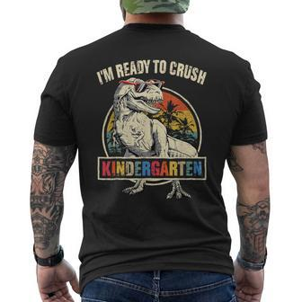 Im Ready To Crush Kindergarten Dinosaur Back To School Boys  Dinosaur Funny Gifts Mens Back Print T-shirt