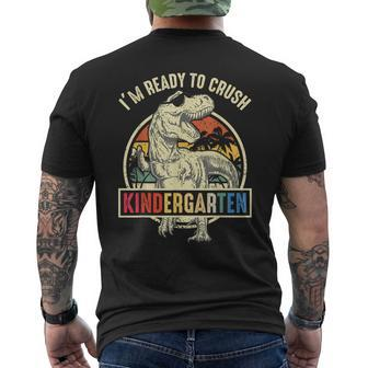 Im Ready To Crush Kindergarten Dinosaur Boys Back To School  Dinosaur Funny Gifts Mens Back Print T-shirt