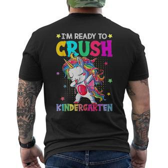 Im Ready To Crush Kindergarten Happy First Day Of School Mens Back Print T-shirt | Mazezy