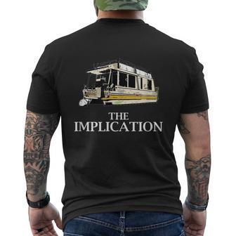 The Implication Men's T-shirt Back Print | Mazezy