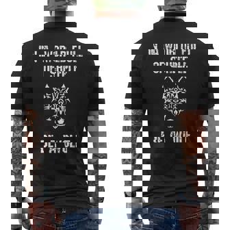 In A World Full Of Sheeple Be A Wolf Free Thinking Cool Gifts For Wolf Lovers Funny Gifts Mens Back Print T-shirt | Mazezy