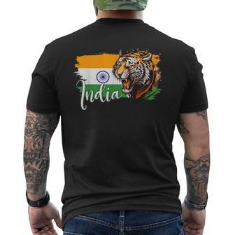 India India Flag Indian Flag Indian Maps Men's T-shirt Back Print - Thegiftio UK