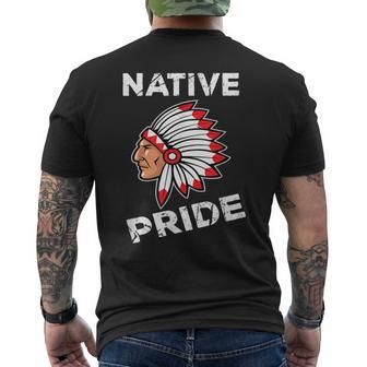 Indian Chief Pride Native American And Men's T-shirt Back Print | Mazezy UK