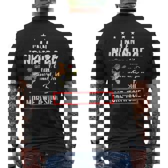 Indian Dad More Awesome India Independence Day Funny Mens Back Print T-shirt - Thegiftio