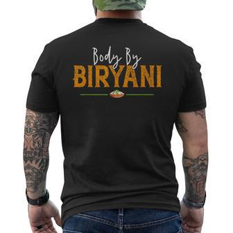 Indian Food Desi Biryani Masala Proud Indu Men's T-shirt Back Print | Mazezy