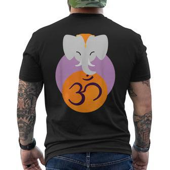 Indian Spiritual Elephant Namaste Save The Elephants Men's T-shirt Back Print | Mazezy