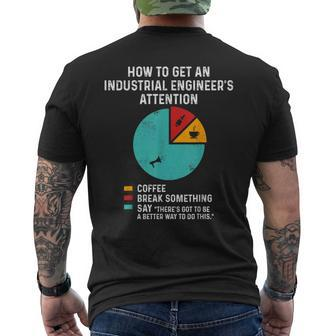 Industrial Engineer Attention Engineering Men's T-shirt Back Print | Mazezy