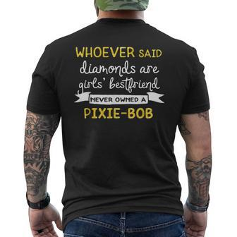 Inspirational Pixie-Bob Cat Breed T Men's T-shirt Back Print | Mazezy