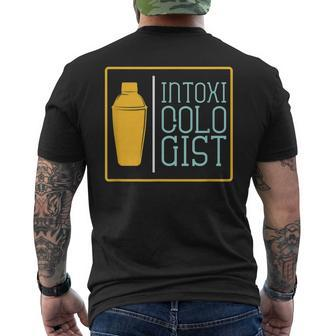 Intoxicologist Bartender Barman Bar Job Men's Back Print T-shirt