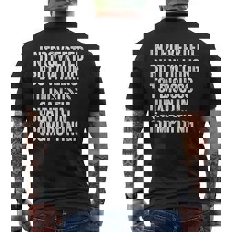 Introverted But Willing To Discuss Quantum Computing Men's T-shirt Back Print | Mazezy