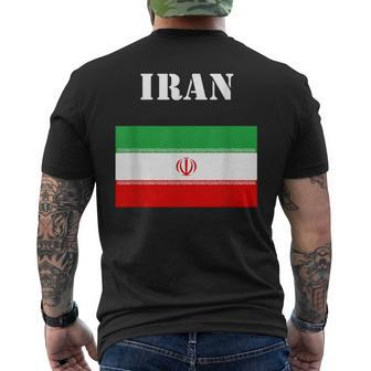Iran Persia Flag Iranian Persian Pride Men's T-shirt Back Print | Mazezy