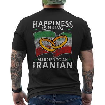 Iranian Persian Wedding Iran Marriage Heritage Root Men's T-shirt Back Print | Mazezy