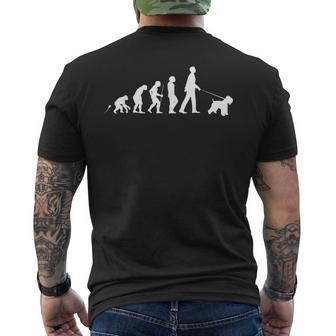 Irish Soft Coated Wheaten Terrier Dog Breed Mens Back Print T-shirt | Mazezy