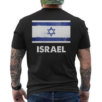 Israel Flag Israeli Men's T-shirt Back Print | Mazezy