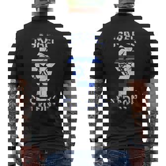Israel Strong Support Stand With Israel Love Jewish Pride Men's T-shirt Back Print - Thegiftio UK