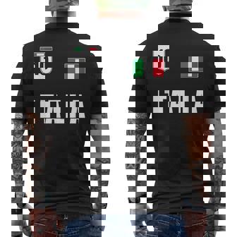 Italia Design Italy Apparel Italian Design Clothing Outfit Mens Back Print T-shirt | Mazezy