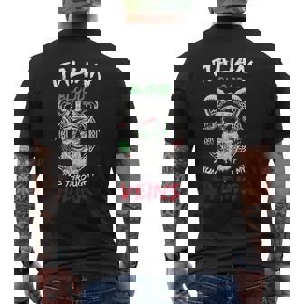 Italian Blood Runs Through My Veins Italian Viking Men's T-shirt Back Print | Seseable CA