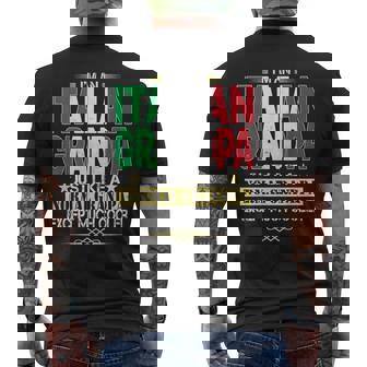 Italian Grandpa Fathers Day Gifts Mens Back Print T-shirt | Mazezy