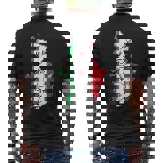 Italy Cats Italy Italian Mens Back Print T-shirt | Mazezy